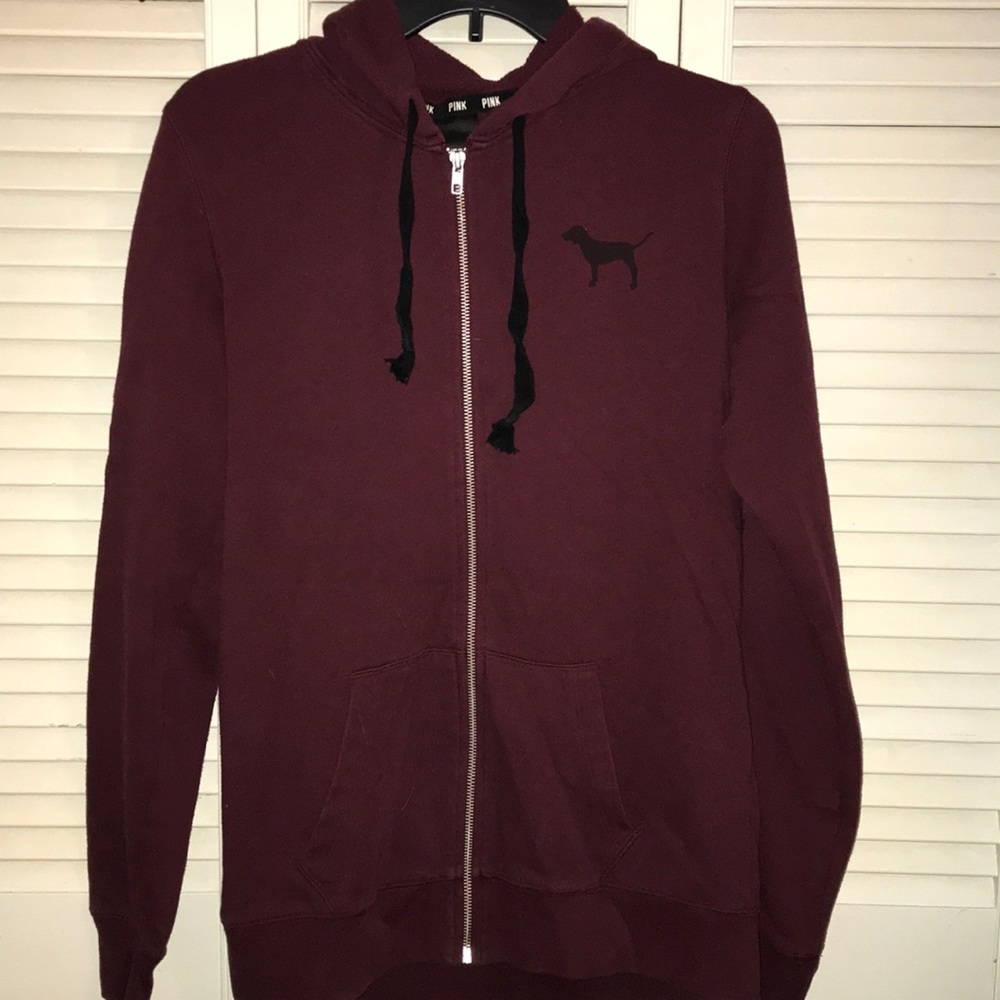 PINK ZIP SWEATSHIRT